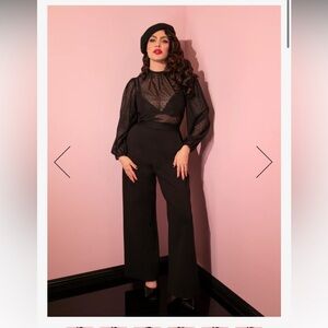 VACATION PANTS IN BLACK PONTE - VIXEN BY MICHELINE PITT